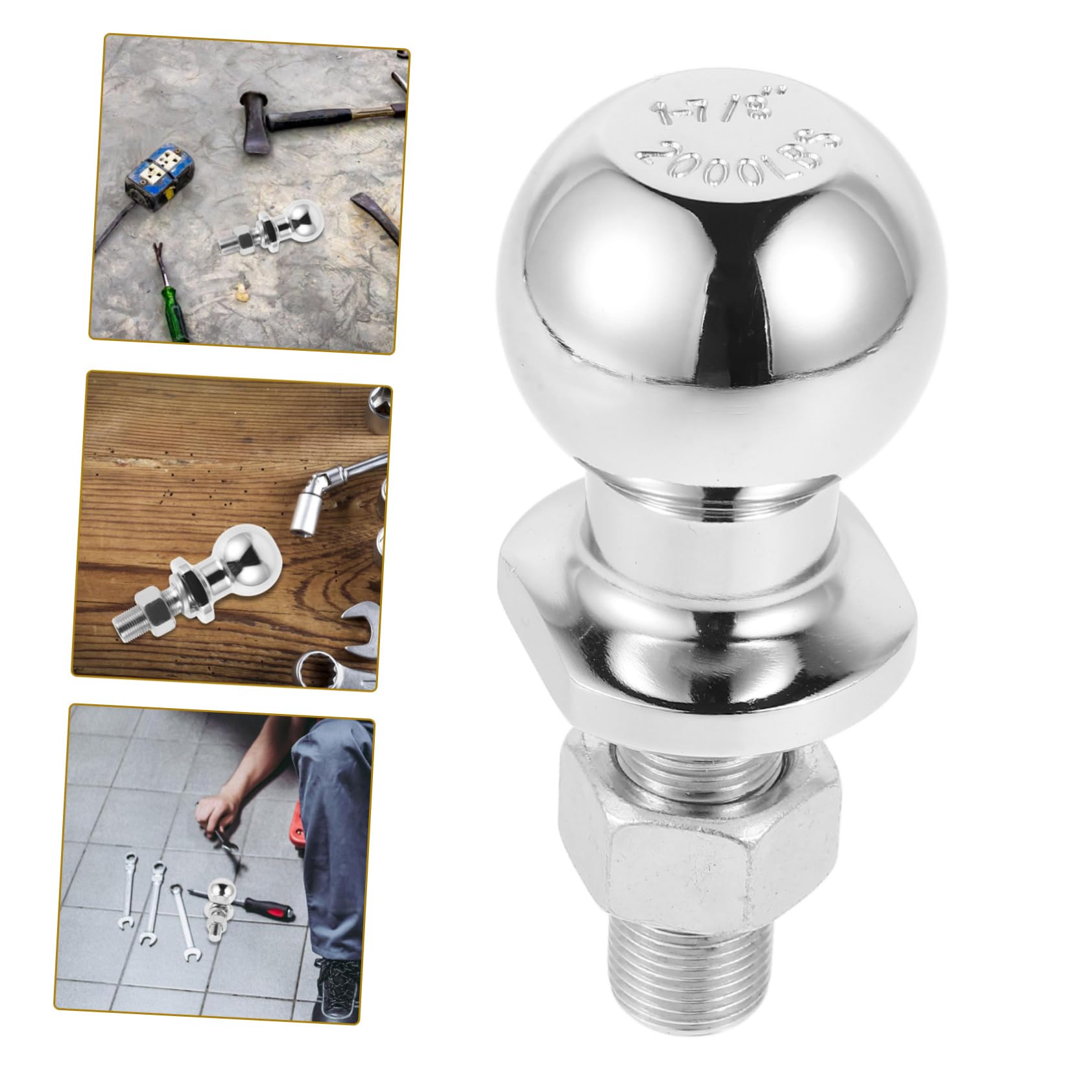 Zerodeko 2000lbs Boule Attelage Robuste pour Remorque Capacité De Charge LB Boule De Remorquage De Remplacement