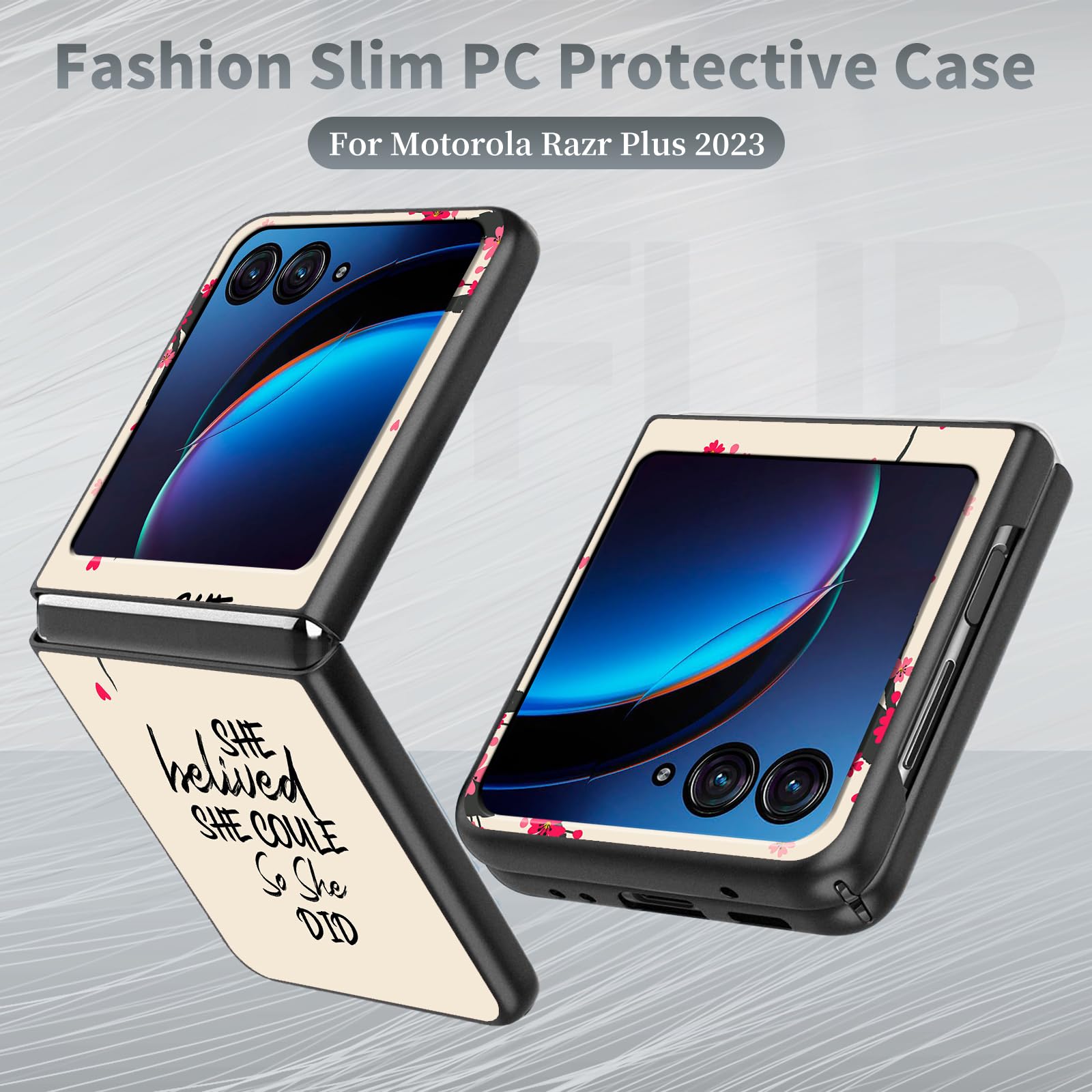 Amazon.com: Bible Cherry Blossom for Motorola Razr Plus 2023 Flip