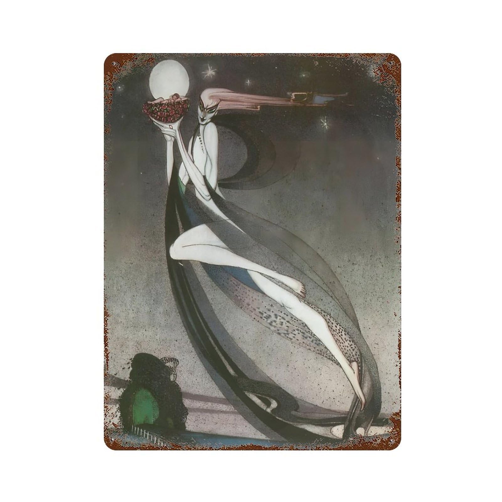 xiaoxiaoshen Kay Nielsen Vintage Illustration (4) Wall Decor Art Metal Tin Poster Modern Home Decor Art Home Bar Shop Decorations Vintage Sign 40x30cm