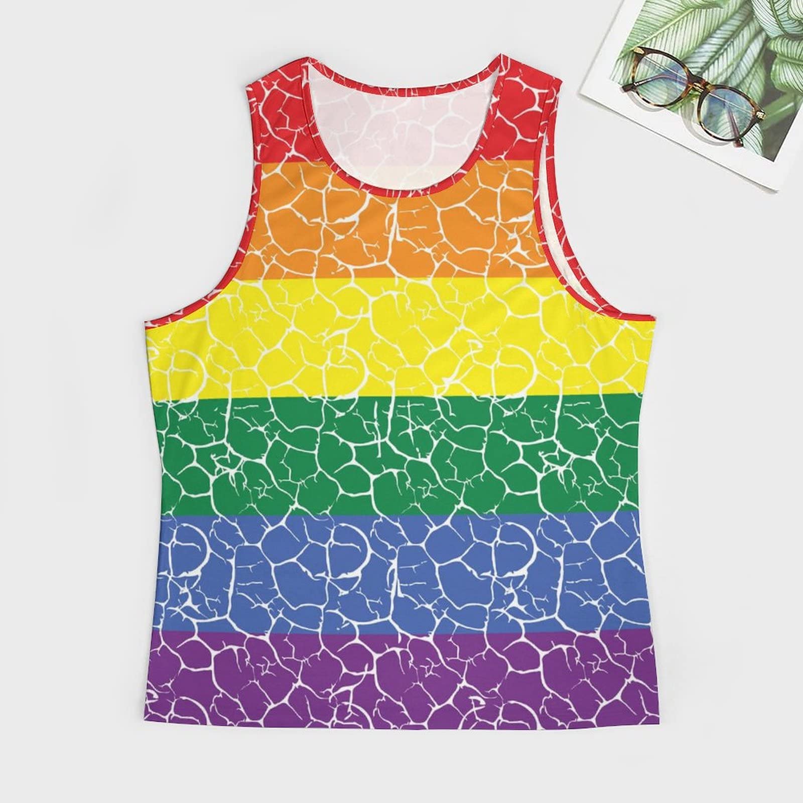 Amazon | プライドLGBTフラグ タンクトップ メンズ サマー Amazon | プライドLGBTフラグ タンクトップ メンズ サマー