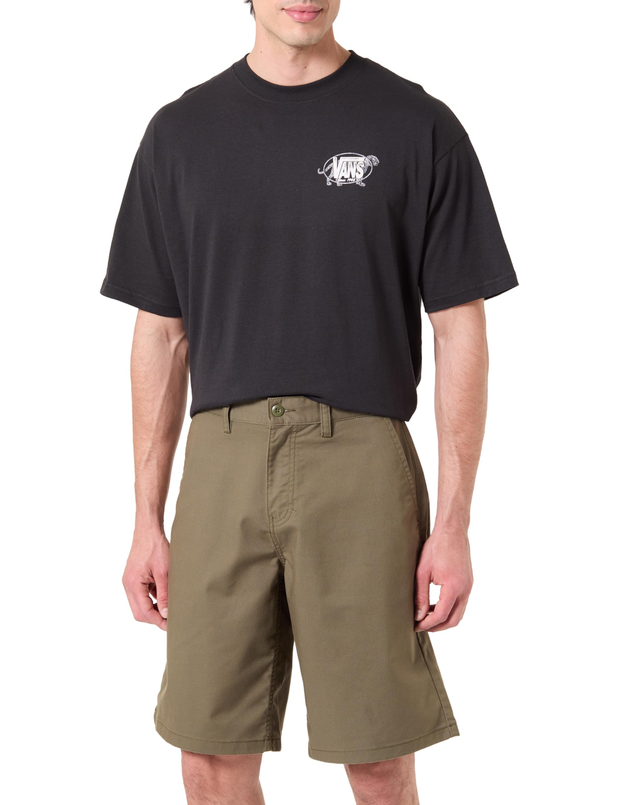Vans Authentic Chino Loose Shorts, Mossy Olive, 33