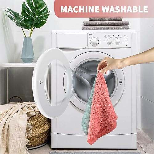 Miniatura 6 de MAVGV Paquete de 120 paños de limpieza de microfibra, toallas de cocina, toalla de microfibra de doble cara, sin pelusas, altamente absorbente,