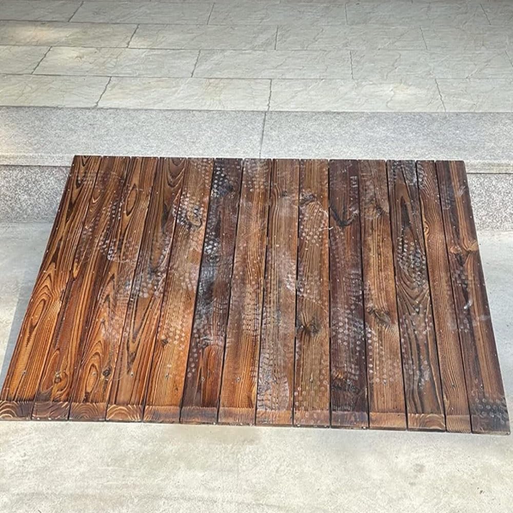 Rampa De Bordillo De Madera Rampa De Umbral Portátil 10/18/20/25/30cm Altura, Rampa De Entrada Antideslizante para Escalones Entrada/Scooter/Sillas De Ruedas(60x70x18cm/24x28x7in)