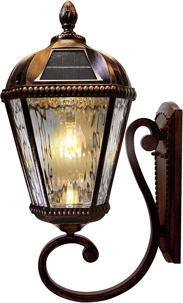 Amazon.com : Gama Sonic Solar Outdoor Wall Light, Royal Bulb