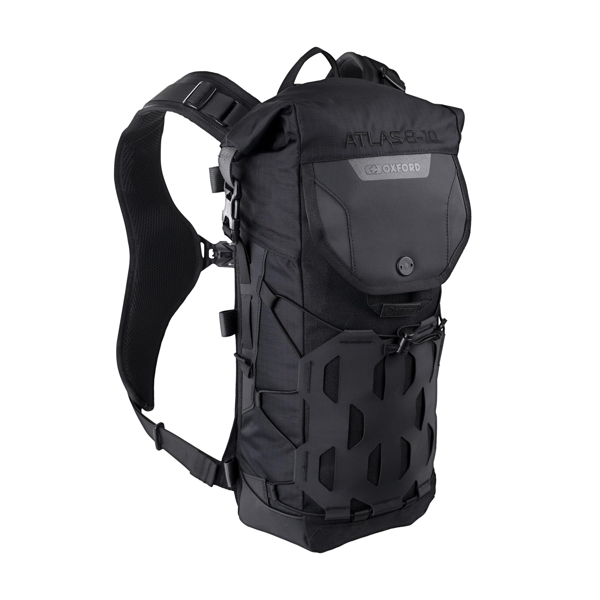 Oxford Atlas B-10 Advanced Motorcycle Motorbike Luggage Backpack - Black