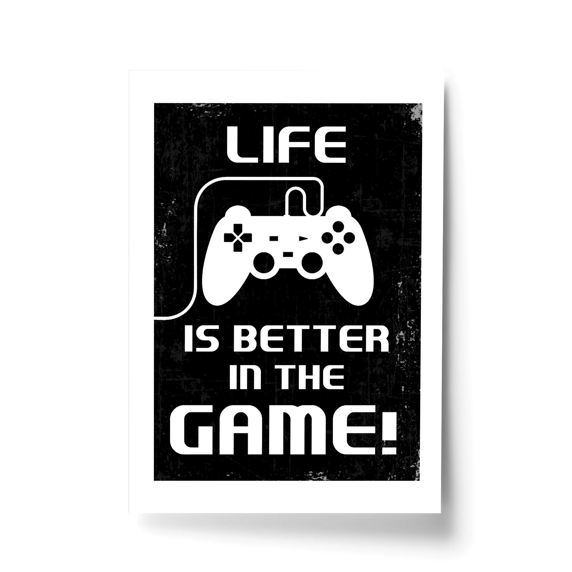 Red Ocean Funny Gaming Sign Retro Gaming Print For Boys Bedroom Man Cave Gift