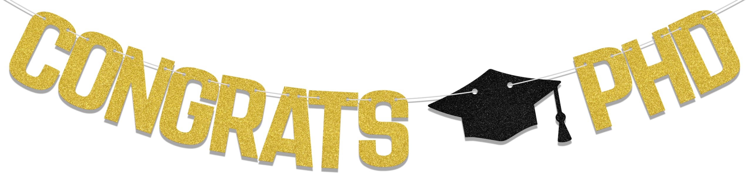 Congrats PhD Banner PhD Graduation Banner PhD Graduation Decorations Class of 2025 Decorations Congrats Doctor Party Decor Supplies