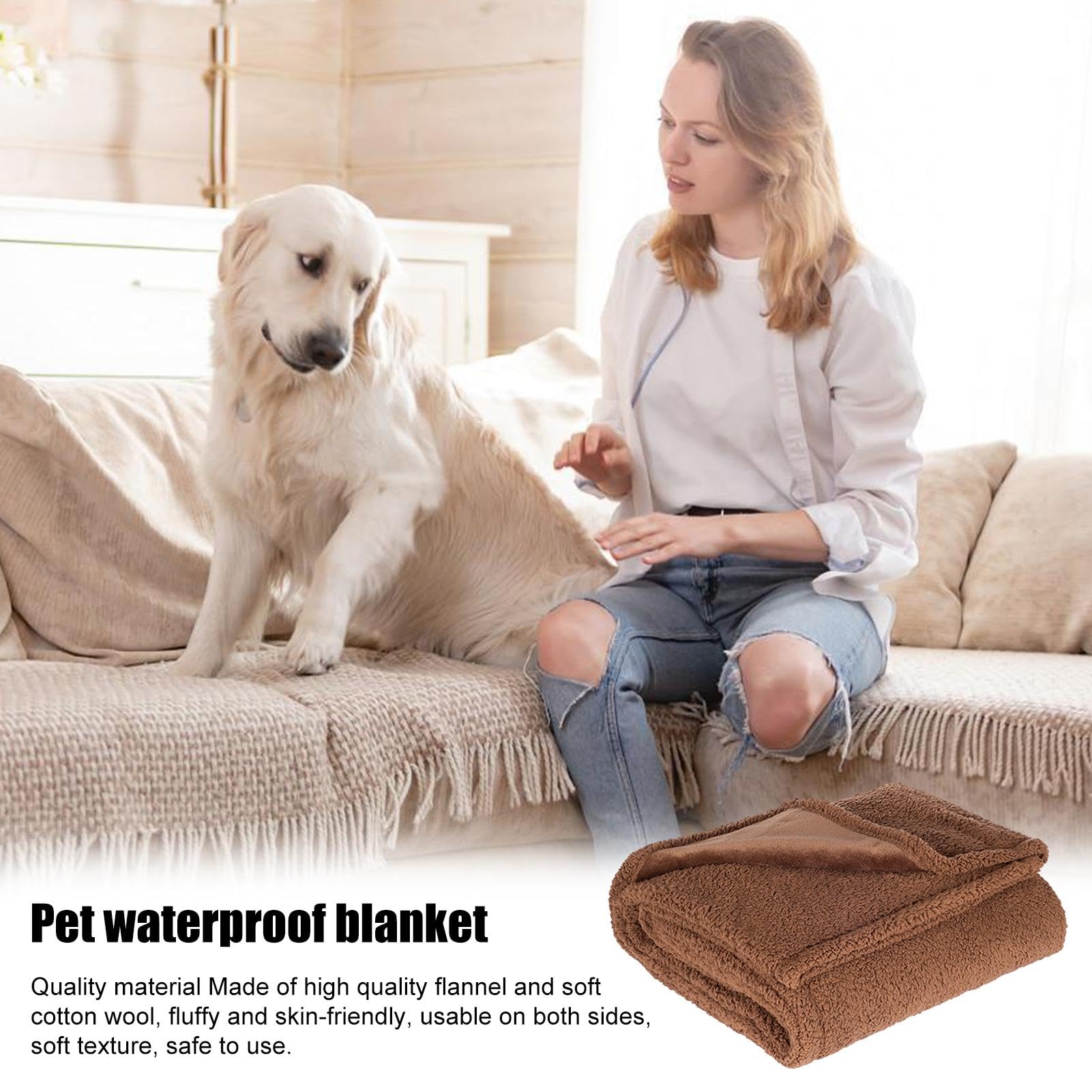 Manta para Cachorros, Manta de Franela Gruesa para Gatos, Manta Lavable | para Perros, Suministros cómodos para Mascotas para Gatos de Interior, para Todas Las Estaciones, sofá