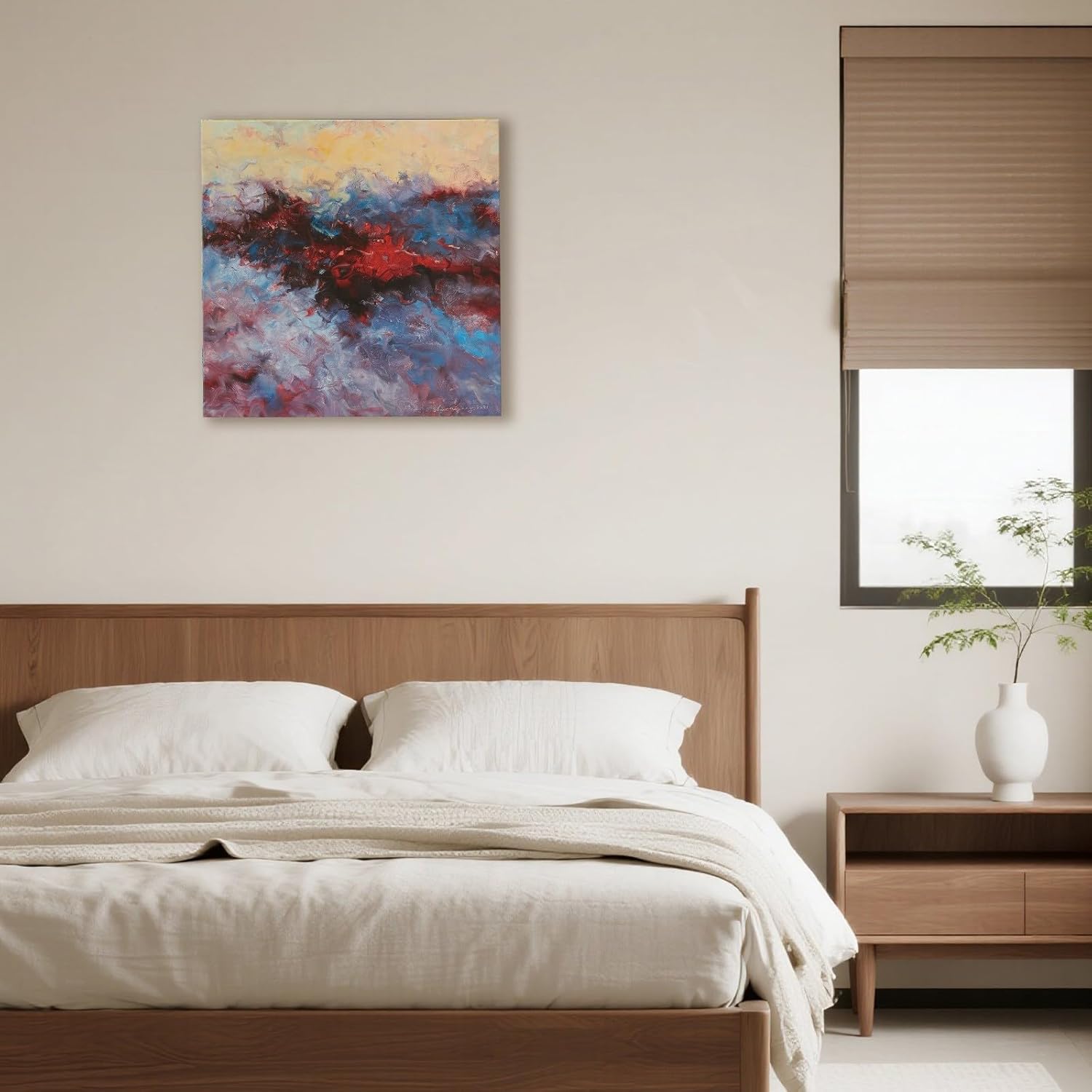 Gloliv Canvas Wall Art – Abstract Wall Decor Painting, Artist-Authorized Reproduction Canvas Prints, Modern Canvas Wall Art Prints for Living Room, Bedroom, or Office 20"X20"