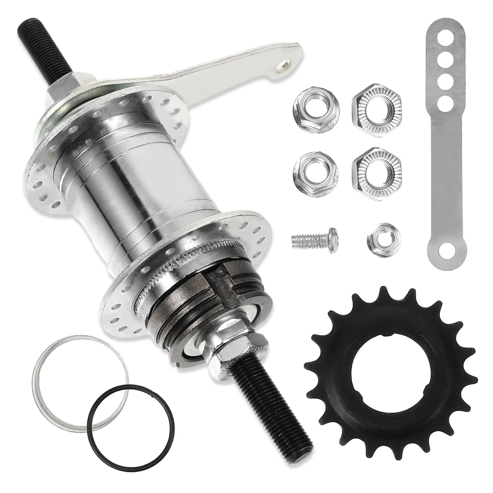 VTORFUN Bicycle Coaster Brake Hub, 36 Hole Bike Brake Rear Hub,Easy Installation Backwards Brake, Bike Rear Hub for Fixed Gear Bicycle, MTB Bike