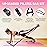 Pilates Bar Kit with Resistance Bands, Upgraded Multifunctional Screw Yoga Pilates Bar with Metal Adjustment Buckle, Portable Home Gym Pilates Bar for Women Full Body Workout Equipment Purple