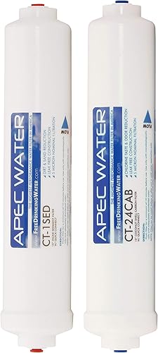 APEC Water Systems FILTER-SET-QUICK - Cartuchos de repuesto de doble capacidad fabricados en Estados Unidos para el sistema de filtración de agua de