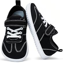 Kids Wide Toe Box Barefoot Shoes Breathable Comfy Summer Canvas Sneakers | Toddler Boys/Girls Zero Drop Minimalist Outdoor Activities Walking Running Shoe