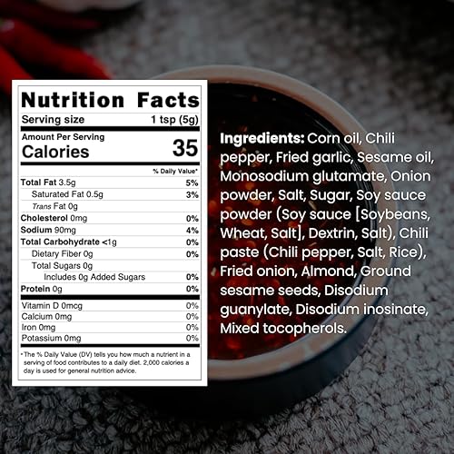 Miniatura 5 de SB Aceite de chile japonés con crujiente cobertura de ajo Rayu, ajo picante ponerlos en todo, alimentos, sushi, salsa salada Umami, 3.9 onzas