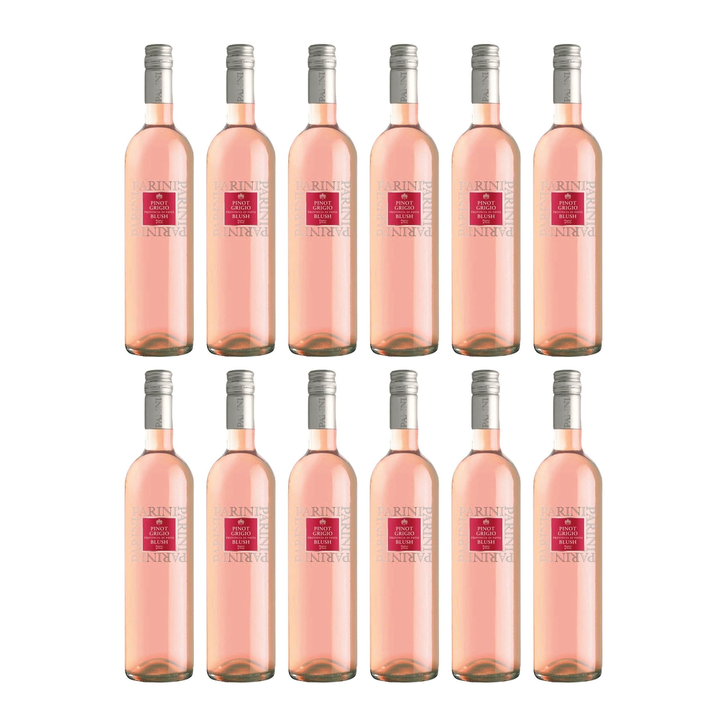 Gruppo Italiano Vini Parini Pinot Grigio Blush delle Venezie DOC Roséwein rosé trocken Italien inkl. FeinWert E-Book (12 x 0.75 l)