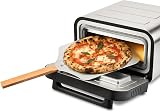 G3 Ferrari G10204 Pizza Pro 2 minutes, 1700 W, atteint jusqu'à 450 °C, murs froids, cuisson en 2 minutes, écran numérique avec 6 programmes, pierre réfractaire, accessoires et livre de recettes inclus - 1