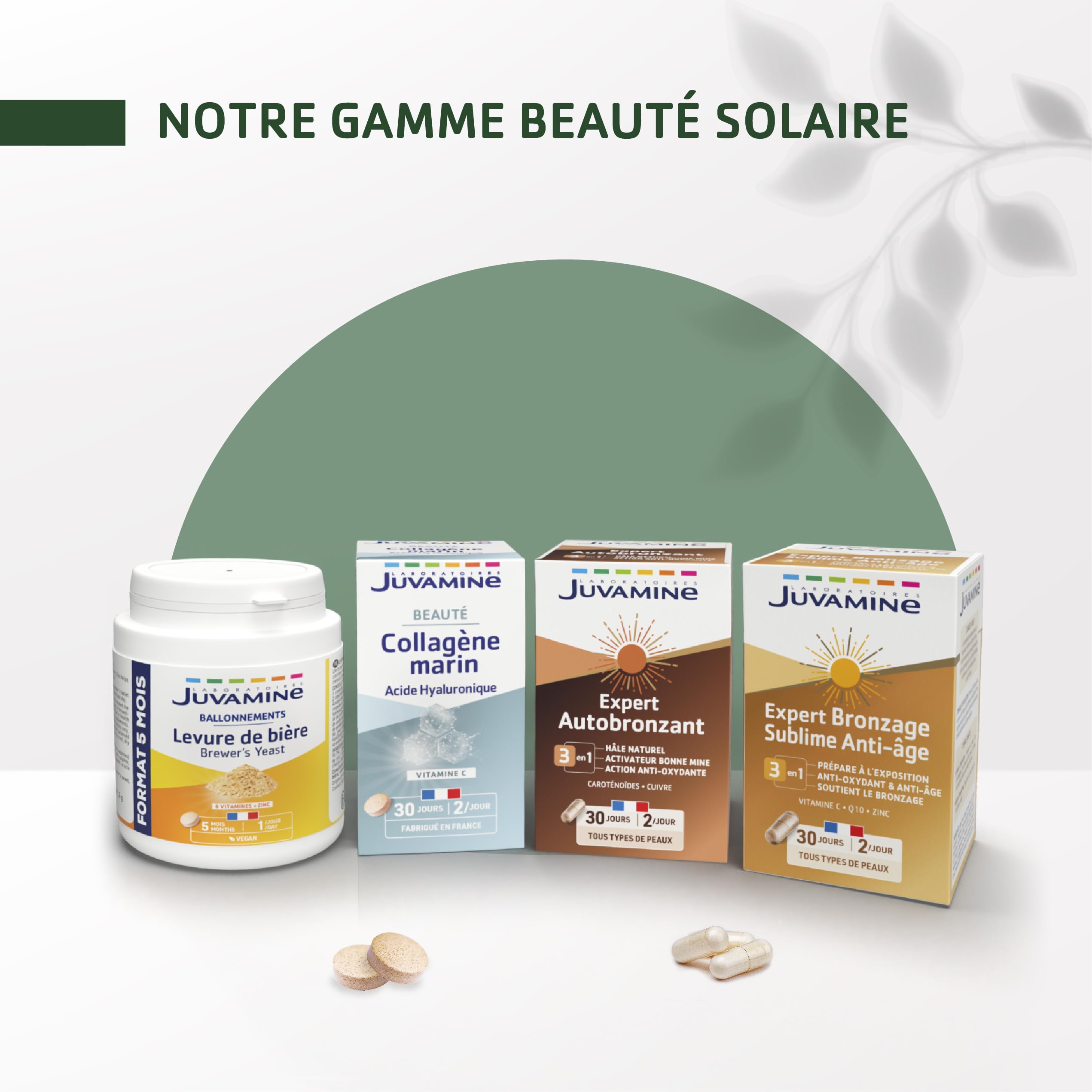JUVAMINE - Chute de Cheveux : Pousse + Croissance - 6 Actifs Beauté dont Zinc et Biotine - Favorise la Croissance et la Résistance des Cheveux - Programme de 1 mois - 30 Comprimés - Fabriqué en France