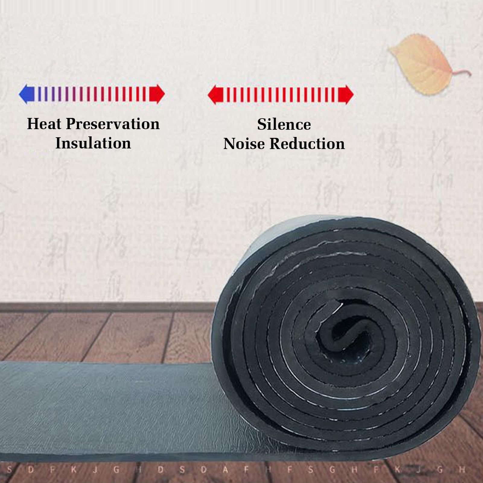Aislamiento acústico de algodón, lámina de aluminio autoadhesiva, resistente al calor, escudo de aislamiento de espuma reflectante para techos, suelos y lofts