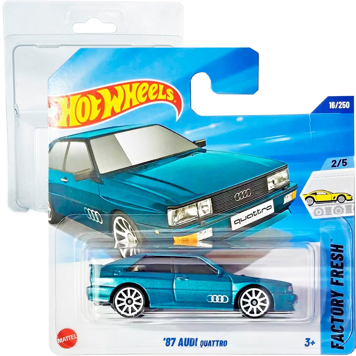 Hot Wheels '87 Audi Quattro Factory Fresh 2/5 (16/250) HYW72 Blue
