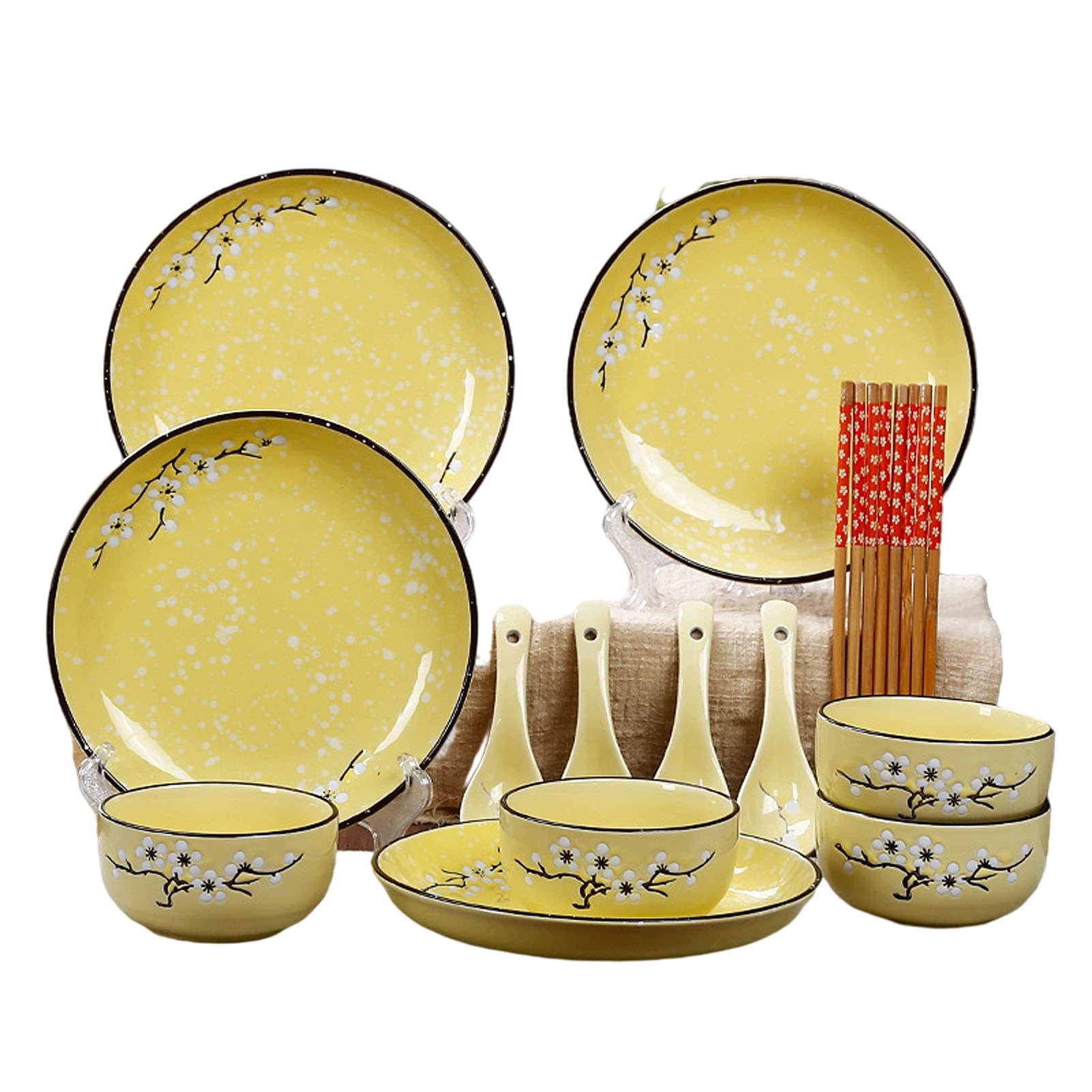 Service De Vaisselle Pour 6 Personnes, Ensemble Combiné De 18 Pièces Comprenant Des