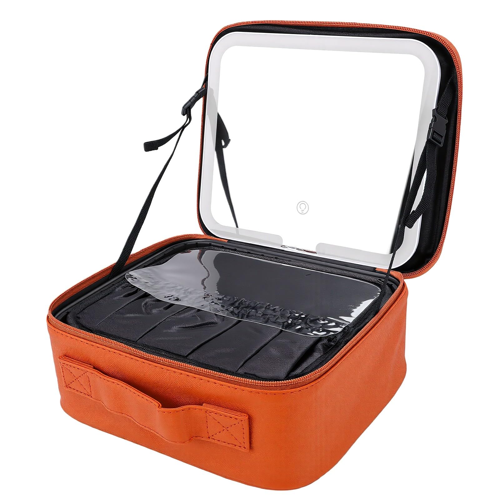 Trousse Maquillage Miroir LED, Batterie Intégrée 1000mAh