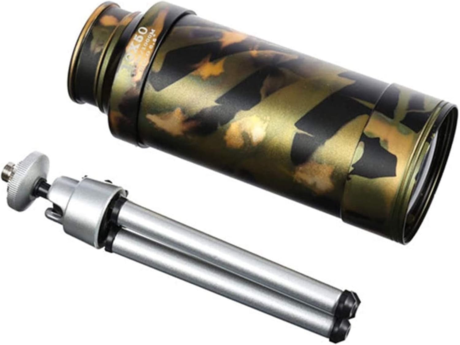 単眼鏡 望遠鏡 三脚を備えた10&times;50ハイパワー真鍮単眼 LIOYUHGTFY