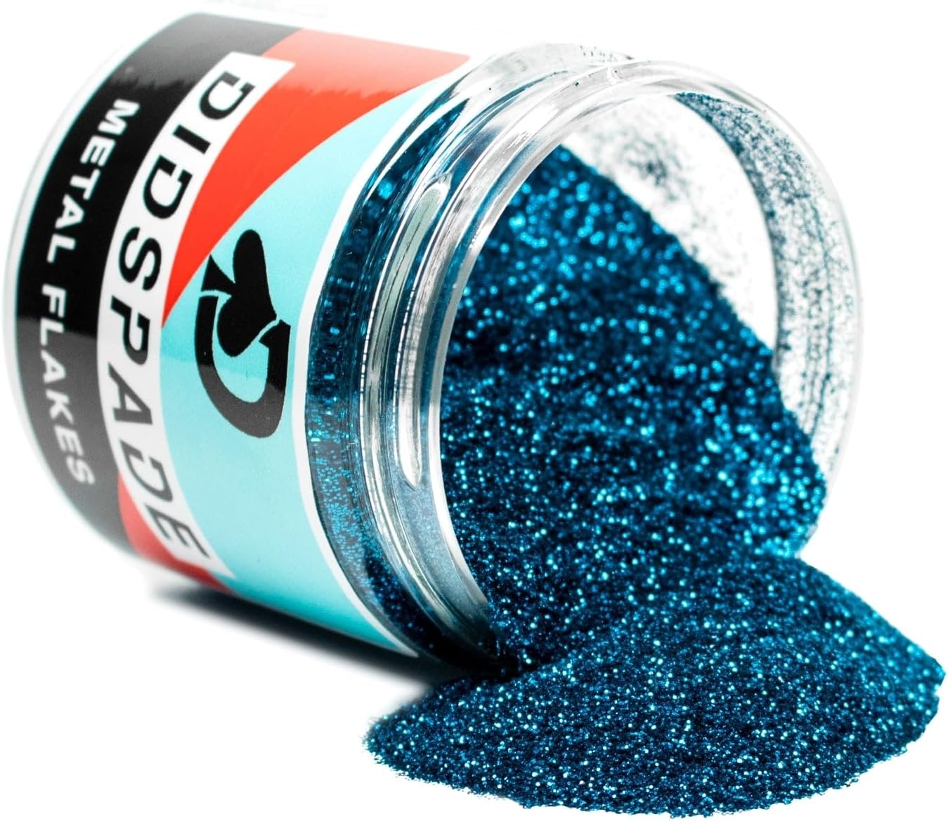 2oz Blue Teal 0.008" Small Blue Metal Flake Solvent Resisitant Glitter | Paint Metal Flake | Flake for Automotive Spray and Spray Painting | Glitter for Epoxy Resin
