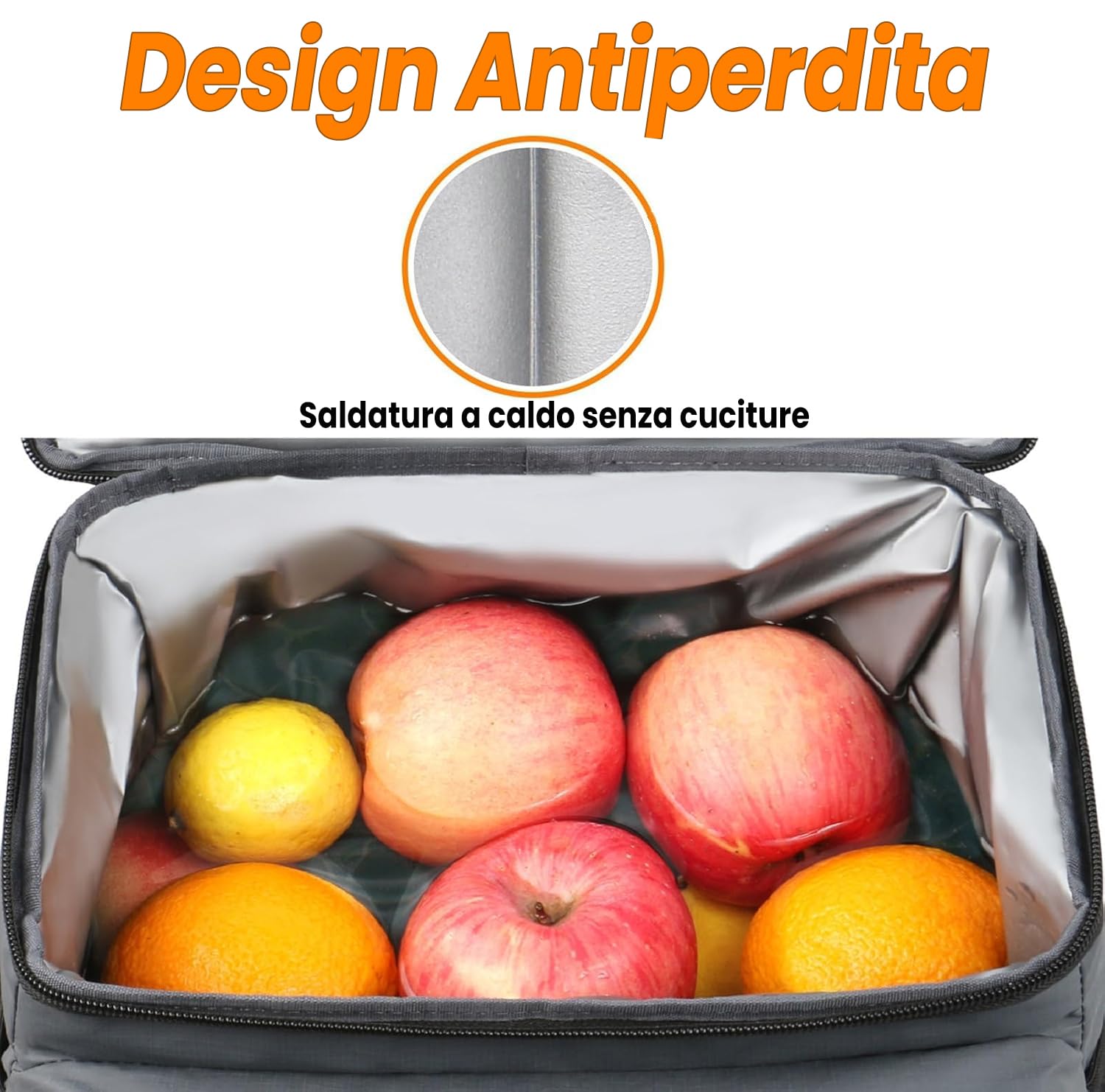 MATEIN Zaino Termico 30L (40 Lattine), Grande Zaino Frigo a 2 Scomparti | Borsa Portapranzo Antiperdita con Apribottiglie, Facile da pulire, per Picnic, Campeggio, Mare, Spiaggia e Escursioni