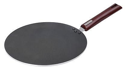 NIRLEP IJFT 27 by Bajaj Electricals Selec+ J Class Aluminium 27 Cm Non Stick Induction Flat Tawa, 5 mm, Maroon