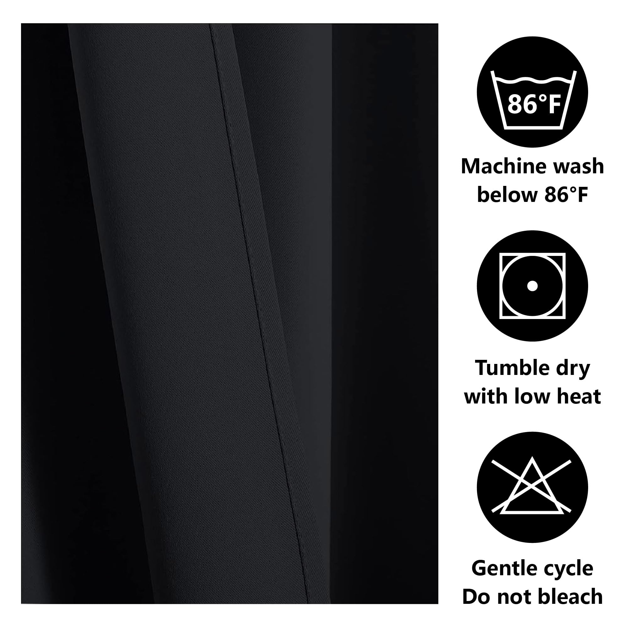 Lot de 1 Rideaux à Oeillets 200 x 230 cm Isolant Thermique Anti Froid Rideau Thermique Isolant Anti Chaleur Design Moderne à Oeillets pour Toutes Les Saisons, Chambre, Brun