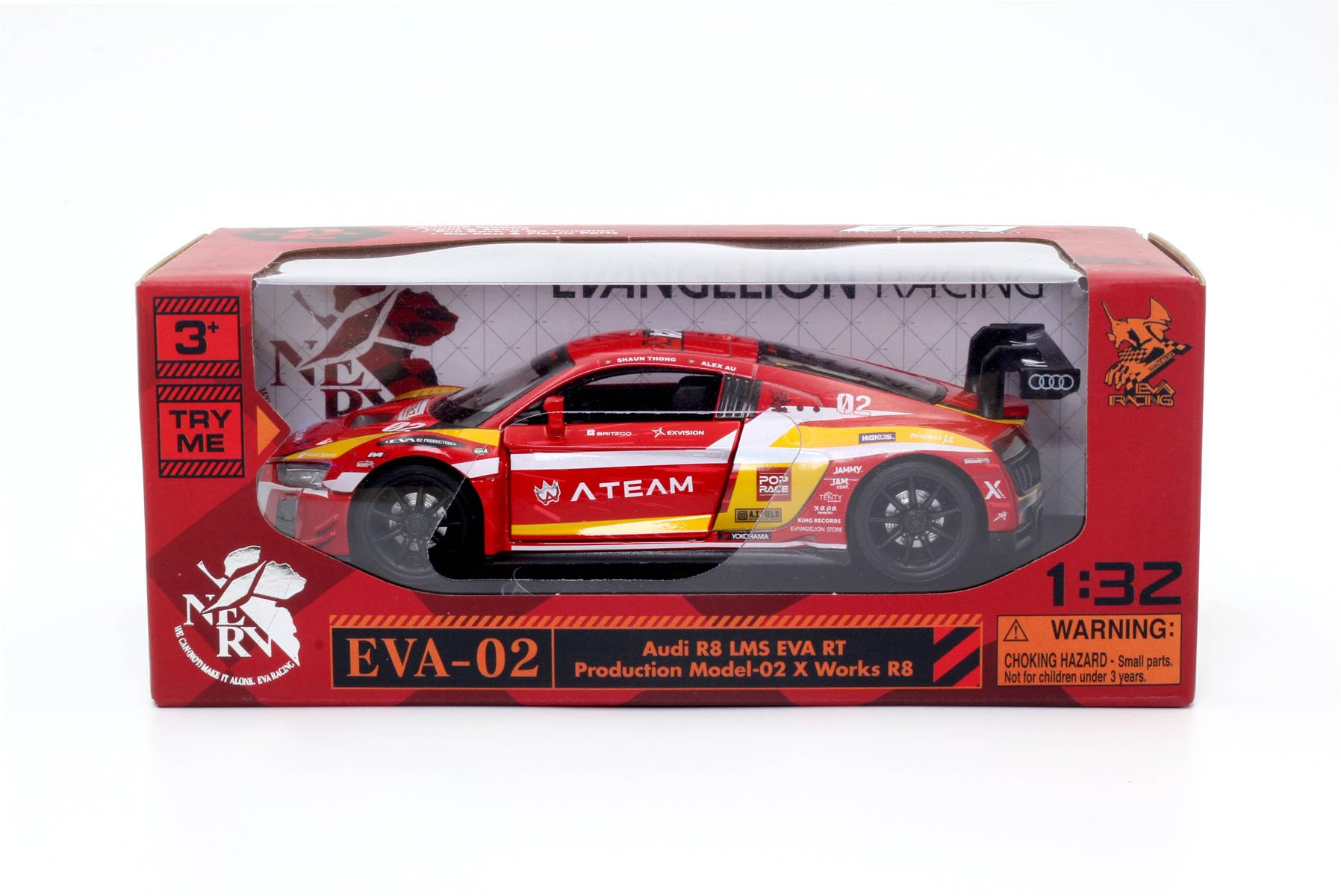 【新品】1/32 Audi R8 LMS エヴァ RT 初号機＆２号機 セット 新品】1/32 Audi R8 LMS エヴァ RT 初号機＆2号機 セット