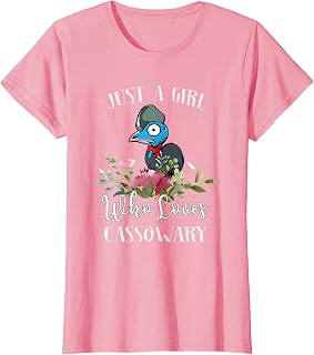 Bird Lover Just a Girl Who Loves Cassowary T-Shirt