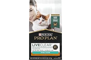 Purina Pro Plan LiveClear Dry Cat Food for Kittens Chicken &amp; Rice Formula