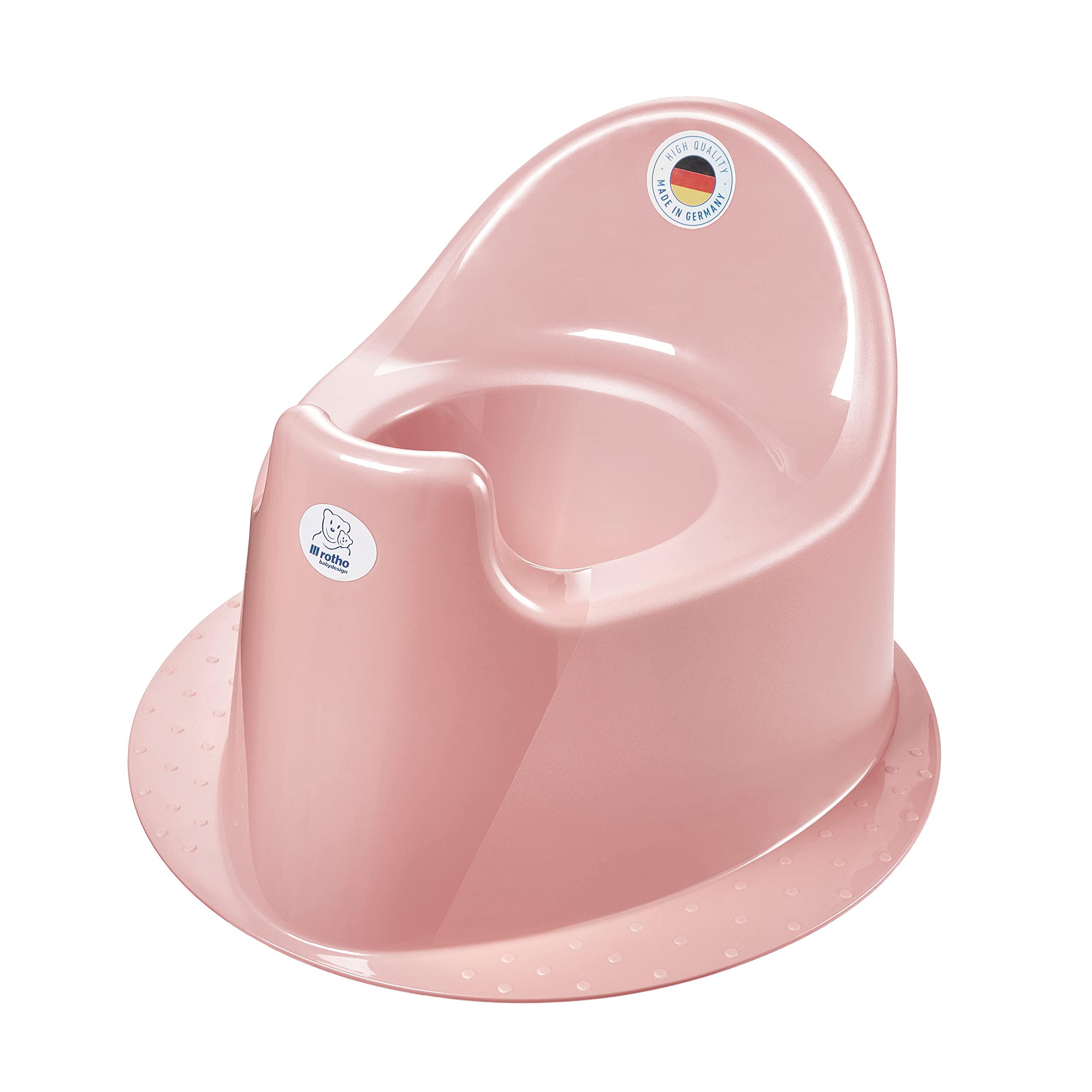 Rotho Babydesign TOP Potty, with Stable Base, from 18 Months, TOP, Soft Rose 20003 0342 0001