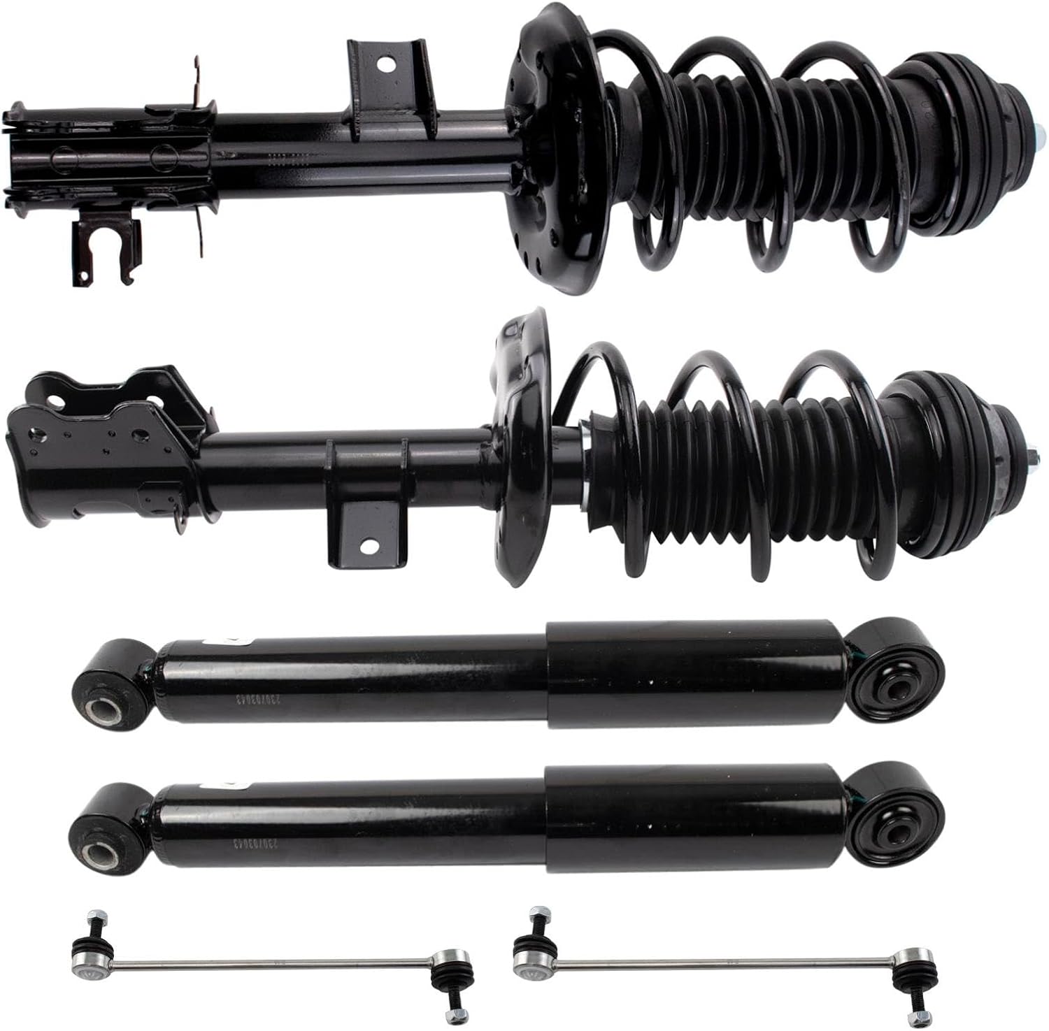 TRQ Front & Rear Complete Strut & Shock Absorber Kit W/ Sway Links For Ford Flex Ska34848 - View #5