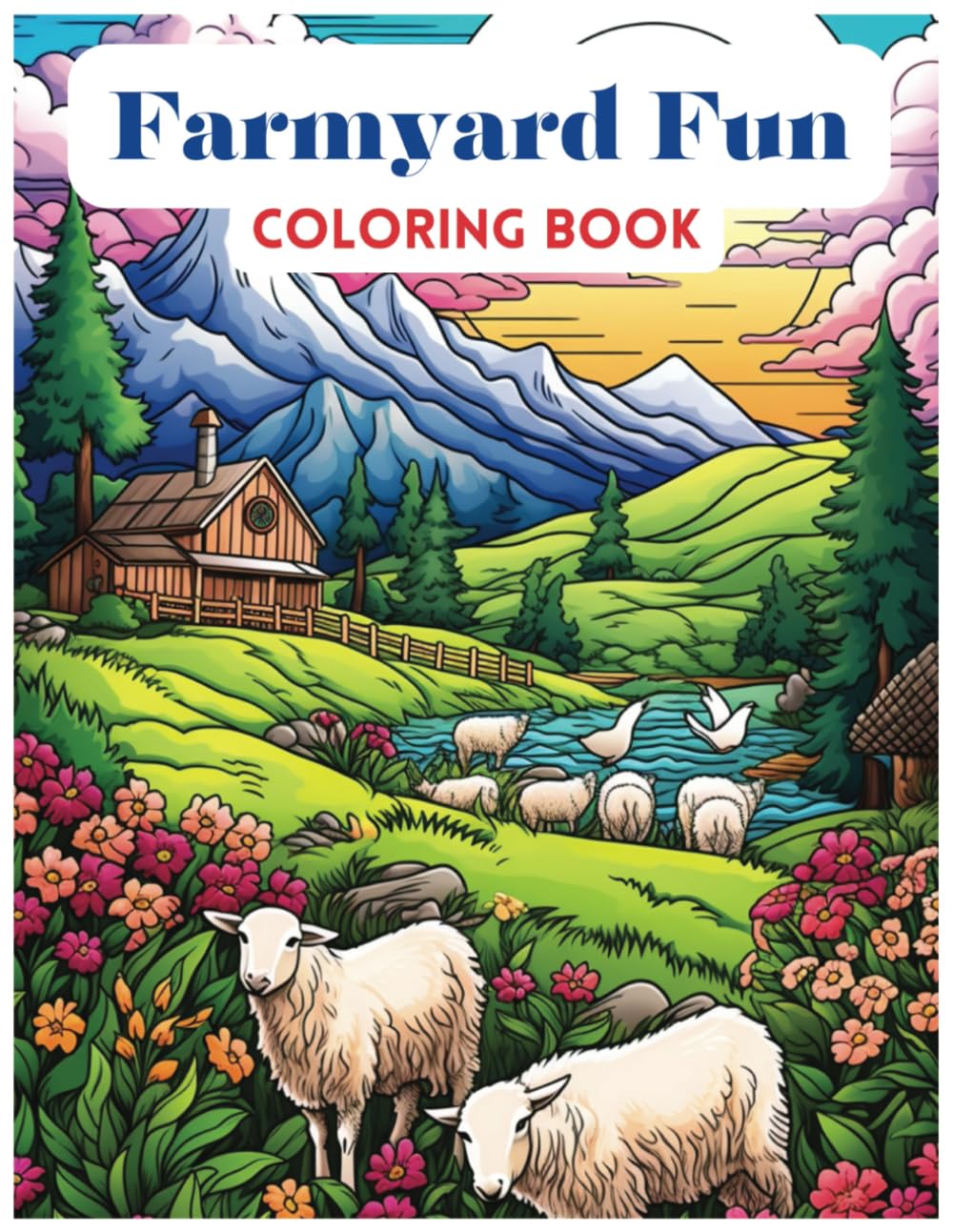 Farmyard Fun Coloring Book: Children's Coloring Book