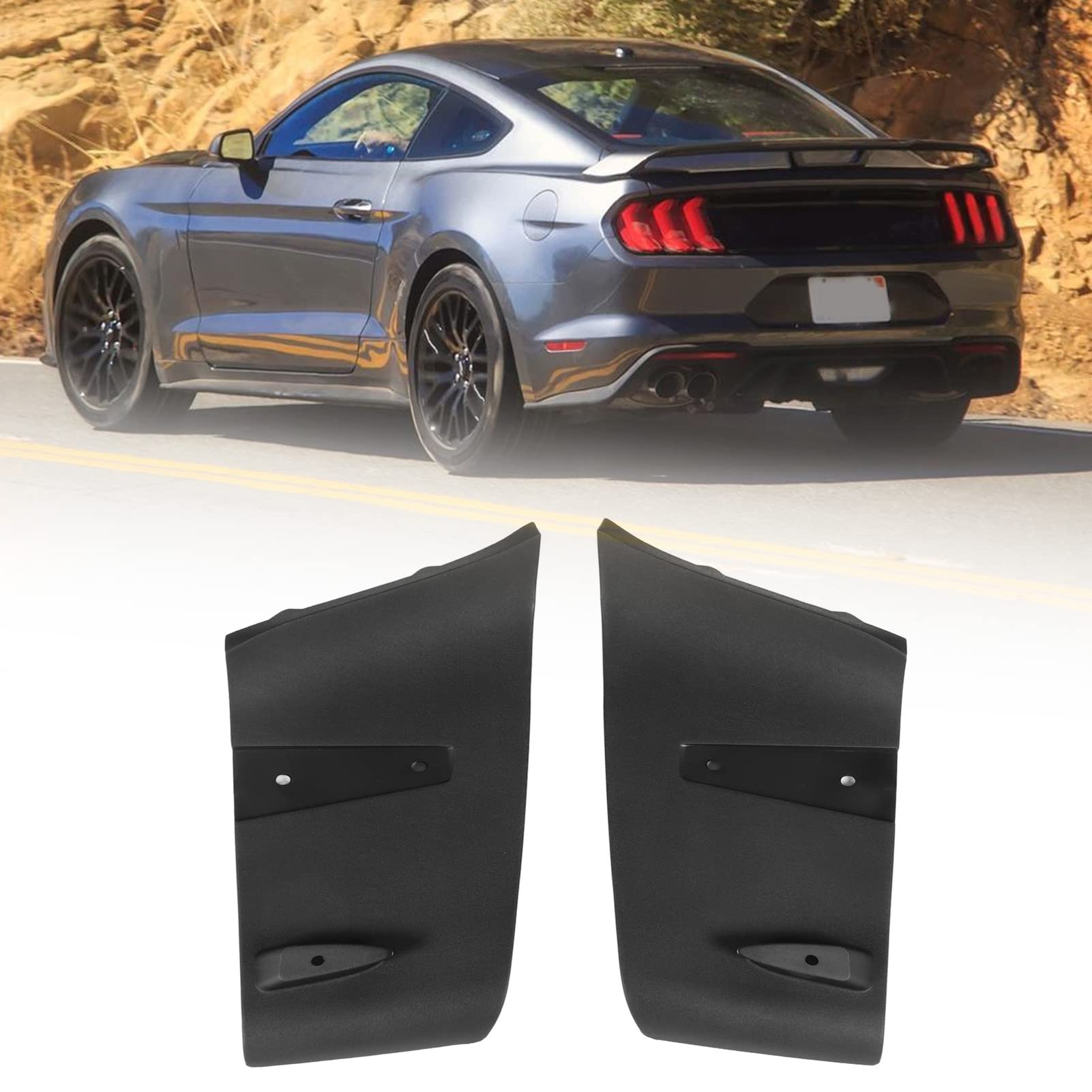 Kit Difusor Aerodinámico Trasero Para Ford Mustang GT (2018-2020) - 2 Piezas, ABS, Fácil Instalación