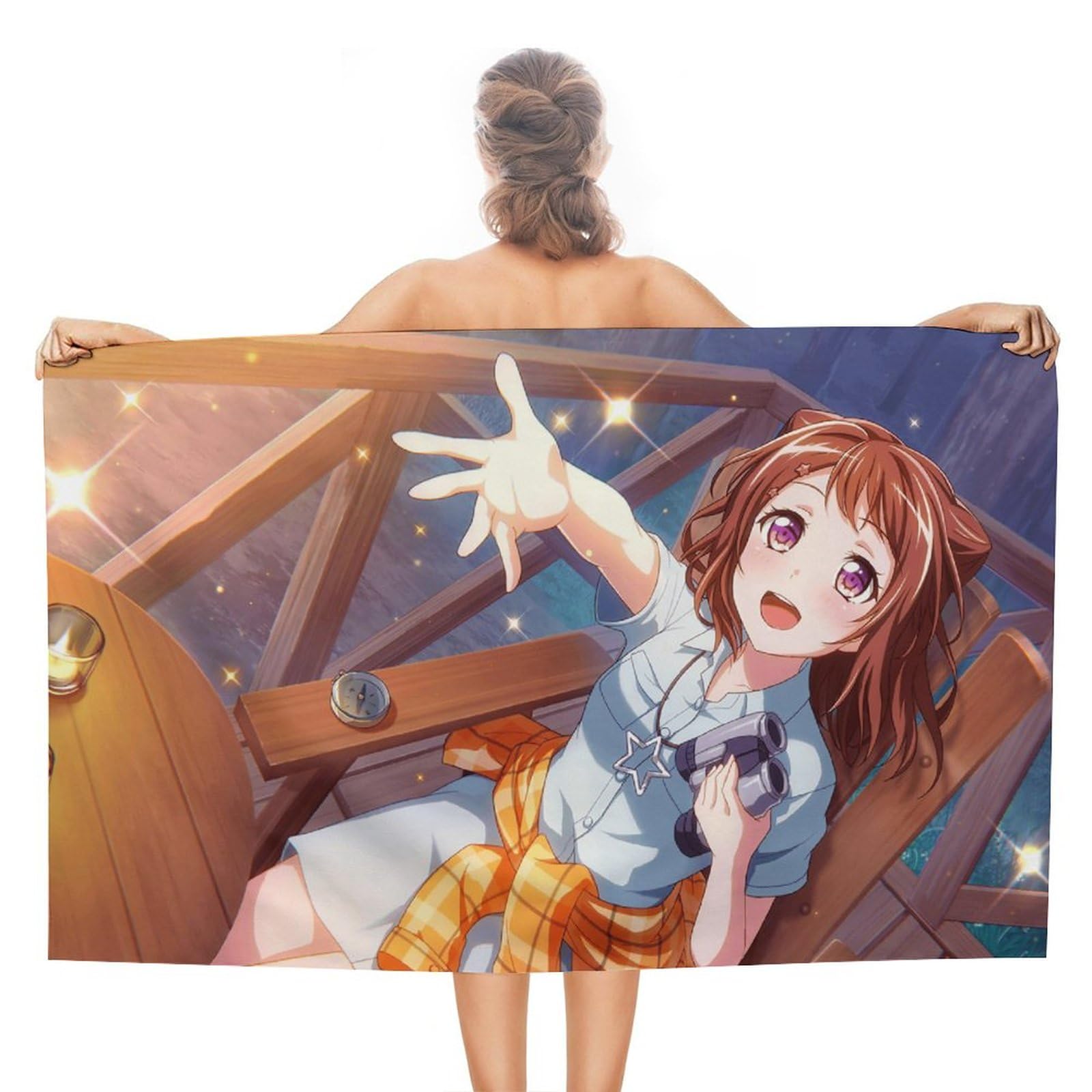 Amazon.co.jp: バンドリ！戸山 香澄 ビーチタオル 人気 バスタオル