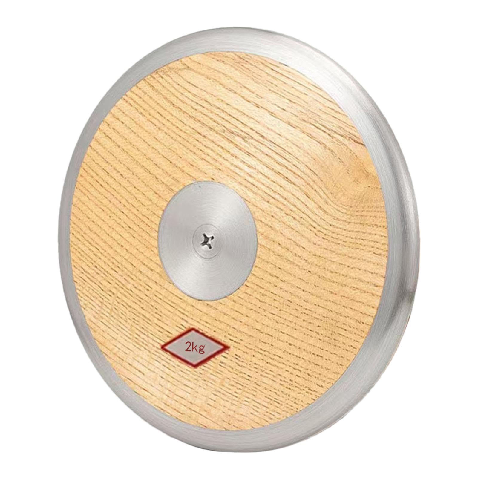 Disco Lanzamiento Madera Entrenamiento Deportivo Pista Campo Equilibrio