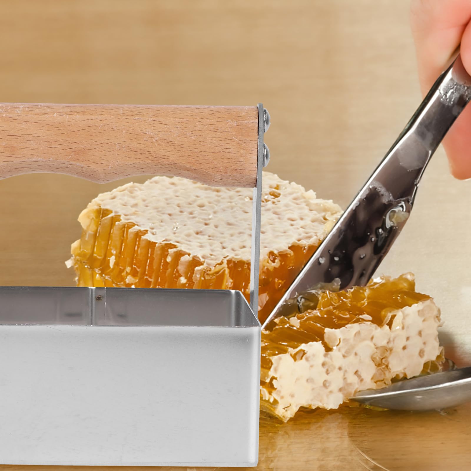 SUPVOX Stainless Steel Honey Cutting Tool Precision Honeycomb Cutter
