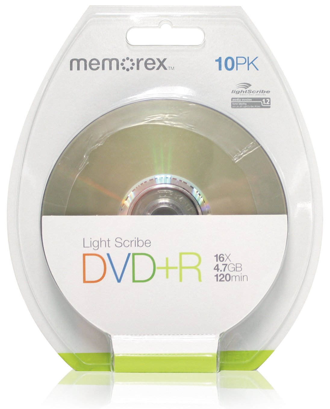 Memorex 864171–10BP DVD + R LightScribe 16 x 10pk