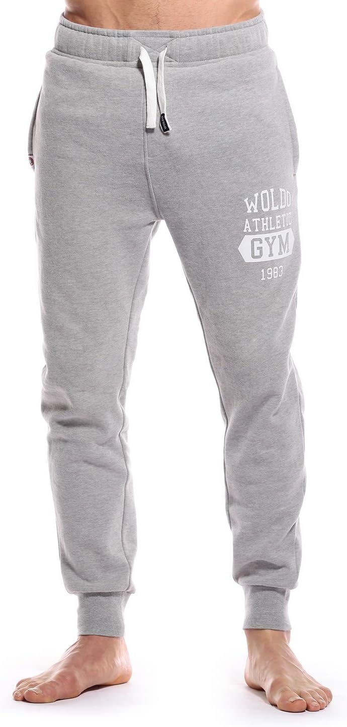 WOLDO Athletic Men`s Tracksuit Trousers Sweat Pants Joggers Jogging Bottoms Jog Pant Slim Fit