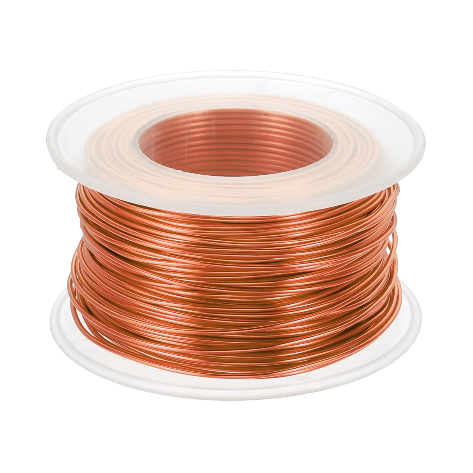 PATIKIL 18 Gauge 1mm Aluminum Craft Wire, 98.4 Ft Metal Wire Armature Bendable Wire for Jewelry Making Metal Wrap DIY Orange