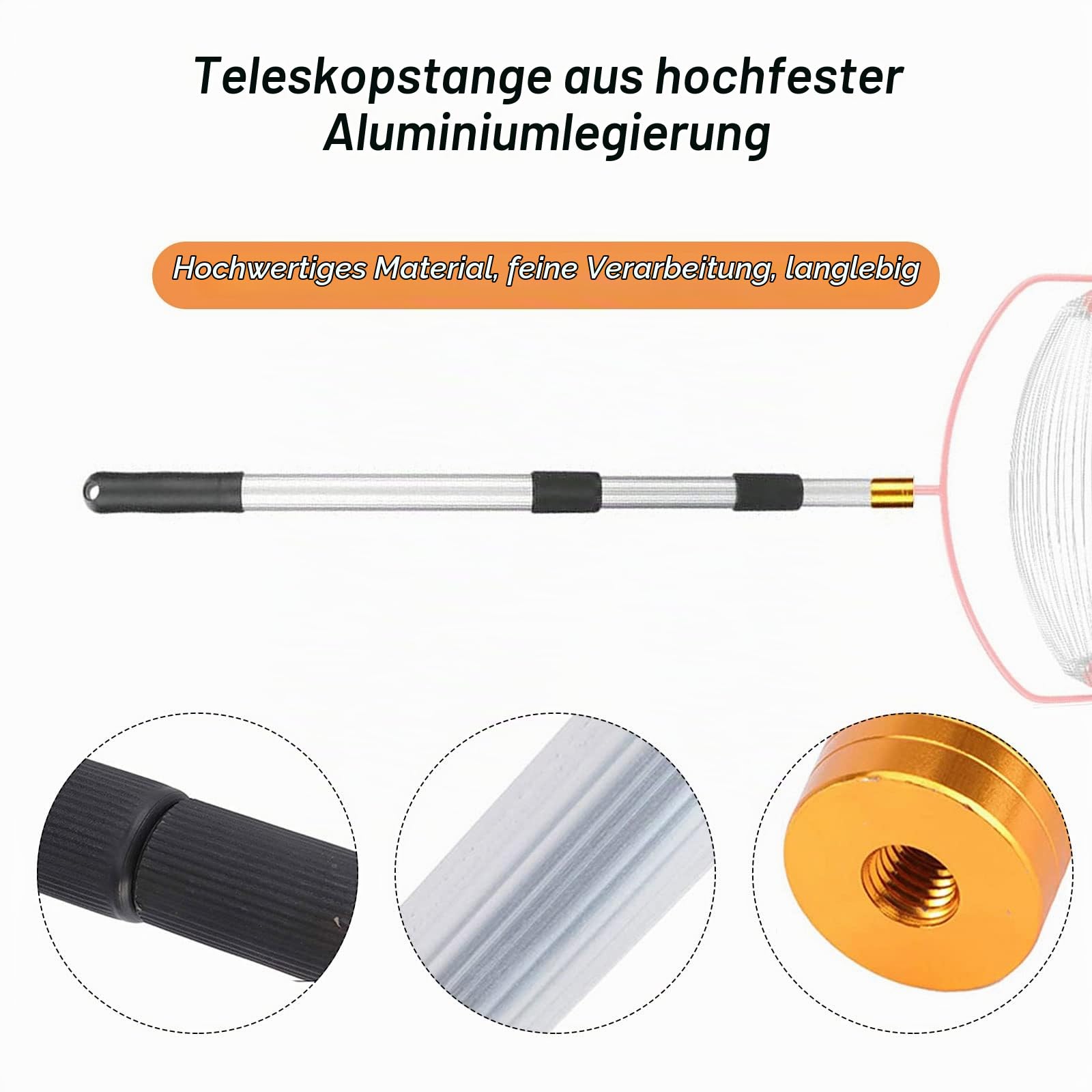 hifrom Rollsammler für Große Früchte, Birnen, Apfel, Tennisbälle, Walnuss Sammler, Nusssammler, Apfelpflücker, Komfortabels Aufsammeln - Ohne Bücken, Obstbeutel (32 * 19cm)