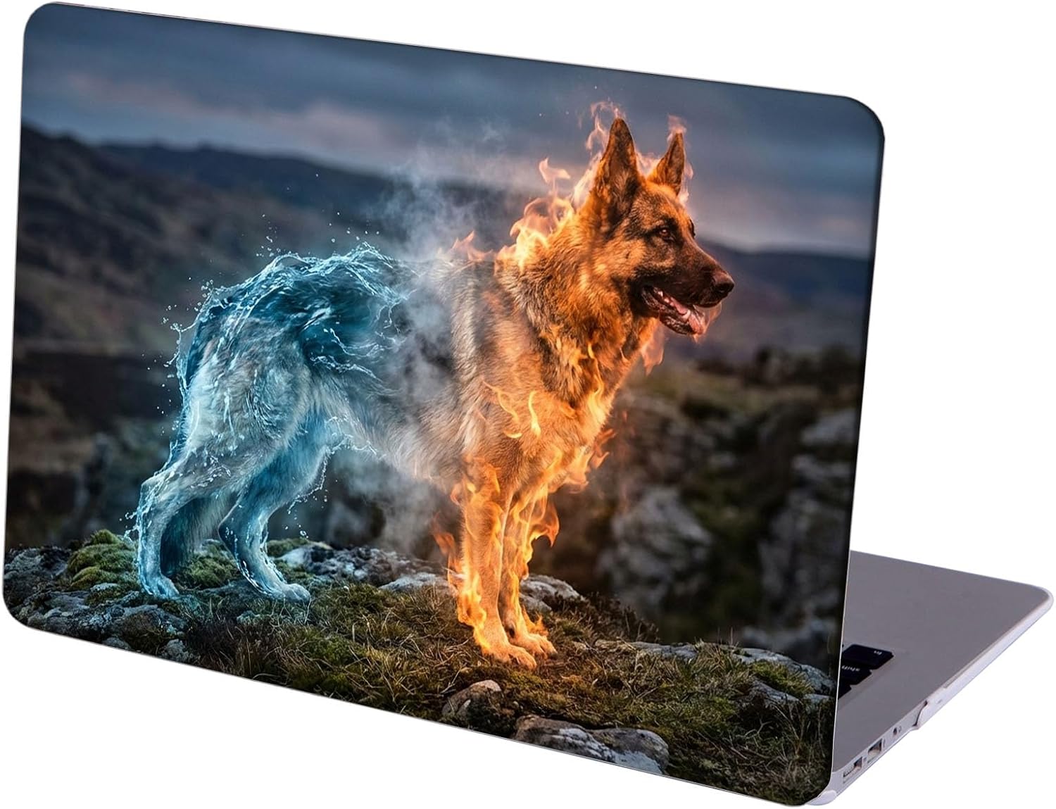 Compatible with MacBook Neo 13-inch, Hard Shell Case with Keyboard Cover and Screen Protector (A3404 A18 Pro chip, 2026 Release) - German Shepherd MC22644