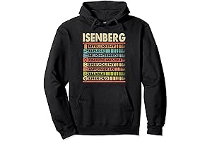 ISENBERG Family Name, ISENBERG Last Name Team Pullover Hoodie