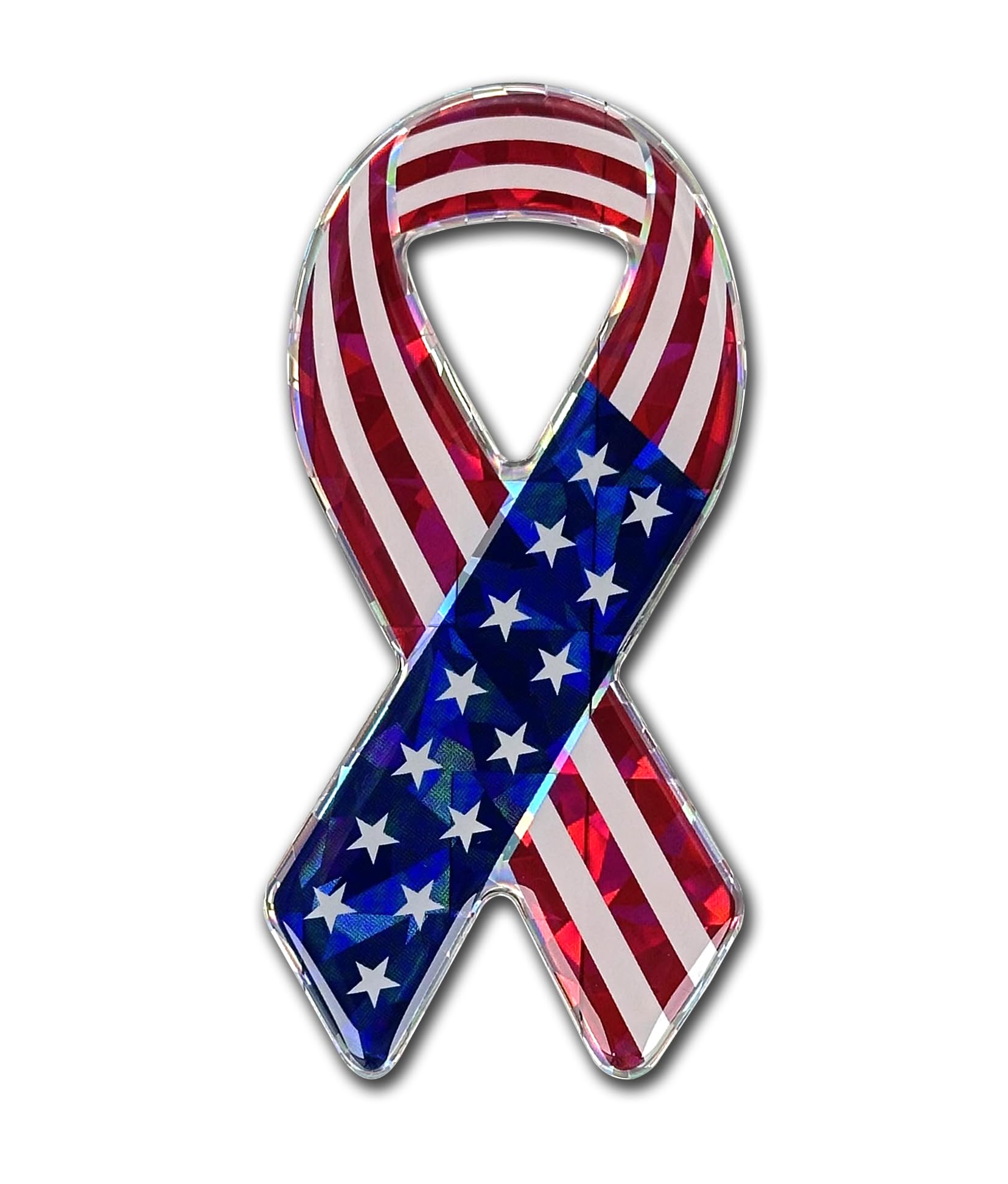 Autocollant drapeau Elektroplate US Ribbon USA-RIB-RDD idéal pour personnaliser votre auto