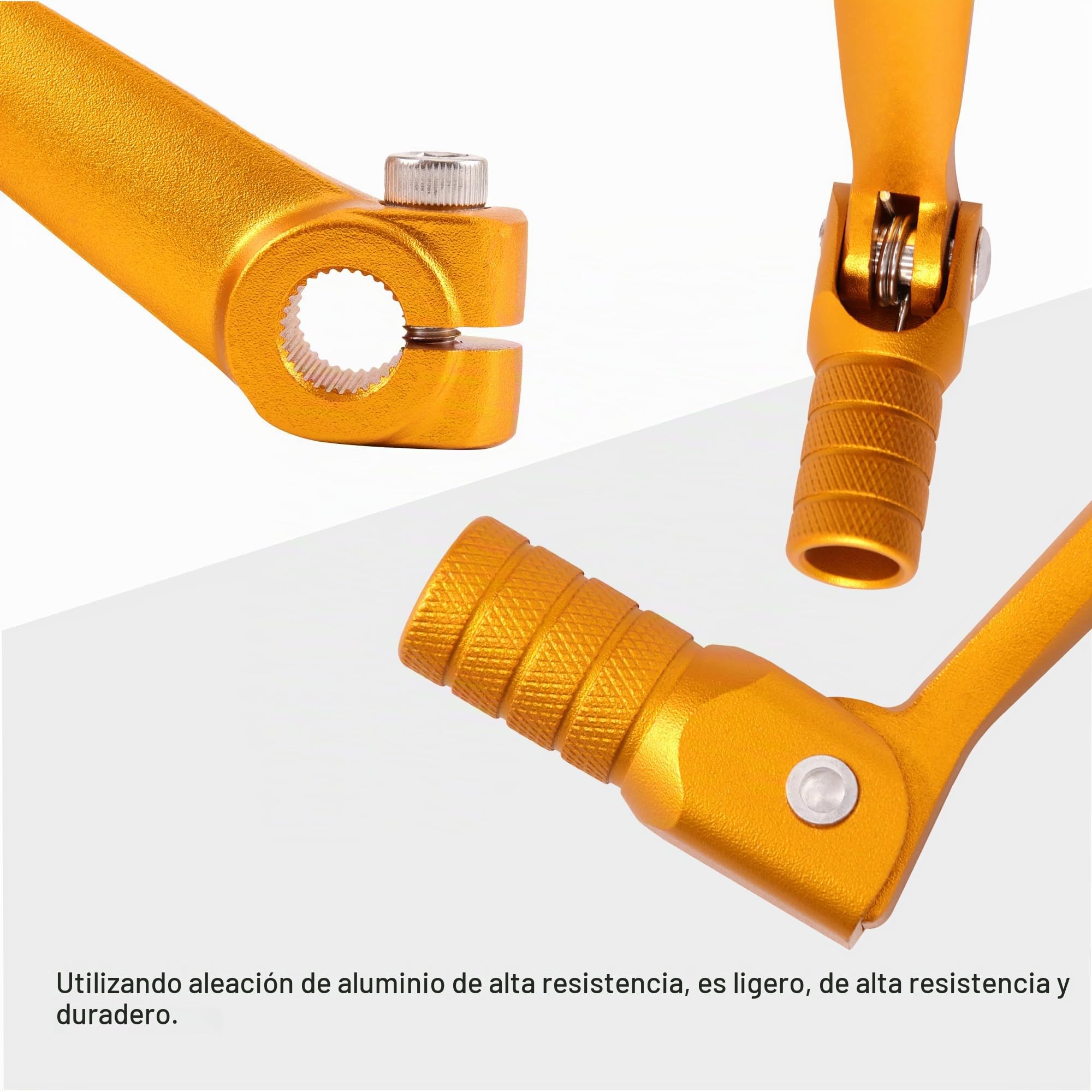 GOOFIT CNC 114mm Dorado Gear Plegable Aluminio Motocicletas palancas Cambio Que Puede Reemplazar para la mayoría Las Herramientas la Pozo Suciedad ATV UTV