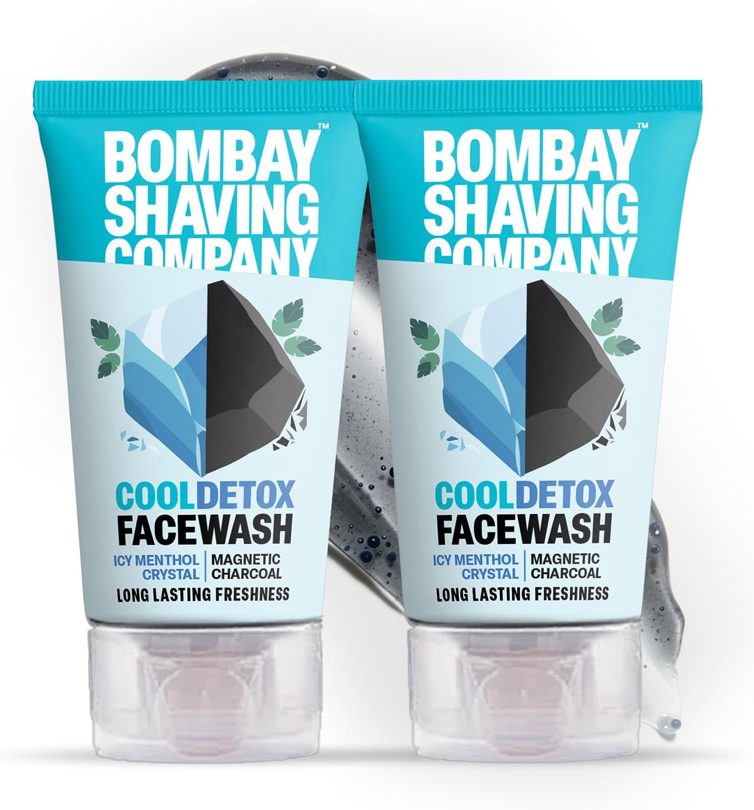 Charcoal Face Wash, Fights Pollution And Acne, Oil Control For Men - 2 x 100g (Value Pack of 2)