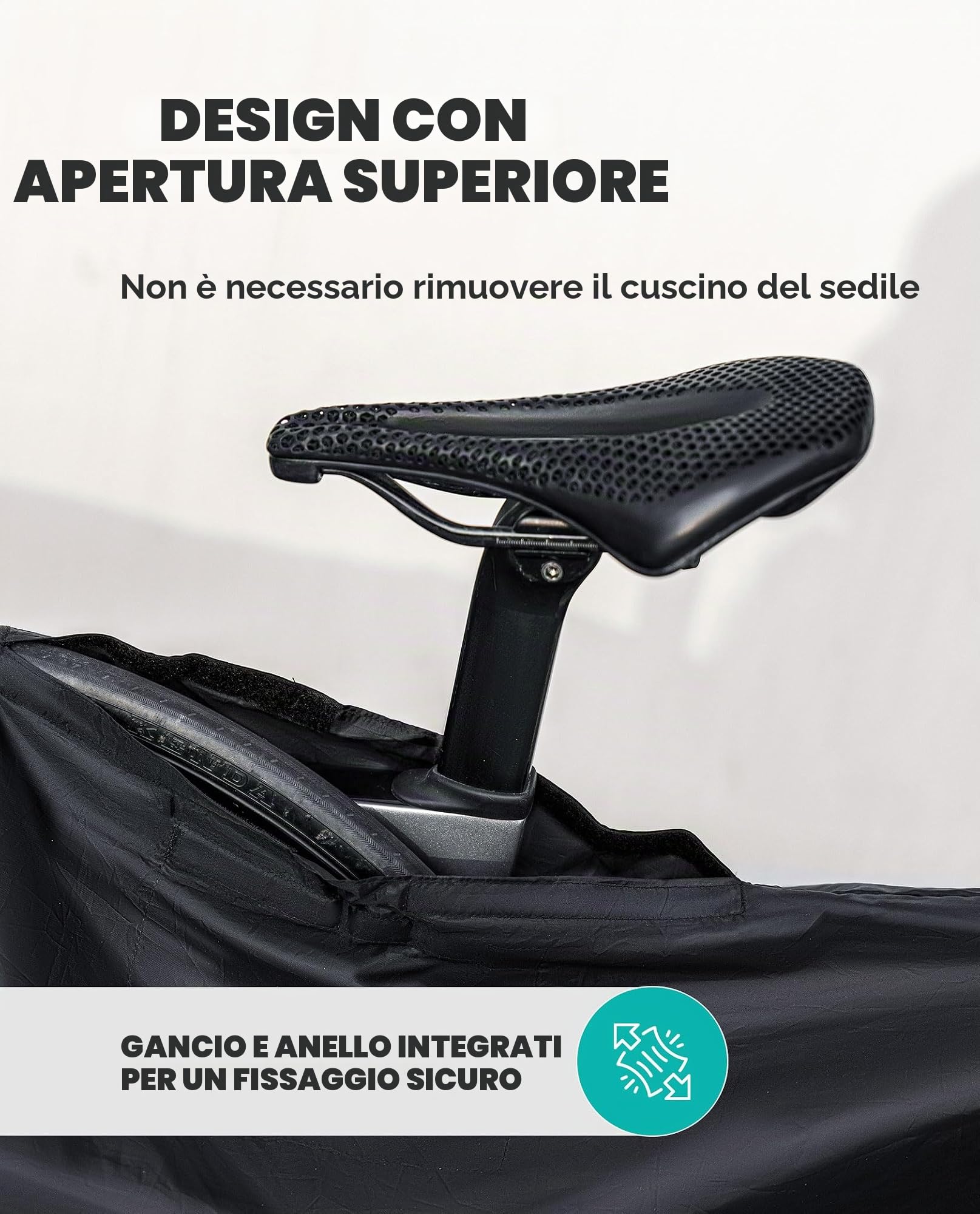 ROCKBROS Copertura Bicicletta Interno, Borsa da Trasporto per Bicicletta, Copri Bicicletta Impermeabile 151*81cm, Borsa da Viaggio per Bici da Corsa, Pieghevole e MTB da 26-27.5 Pollici in Treno Auto